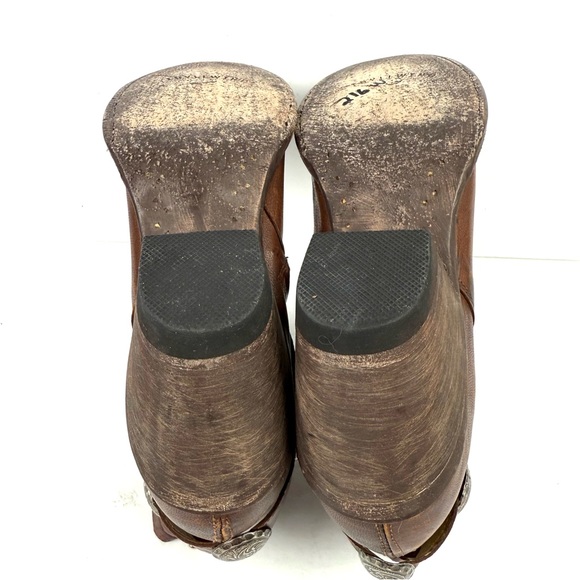 Idyllwind Ankle Boots 7 Brown Leather Charm Western Boho Miranda Lambert Bootie - Picture 9 of 13